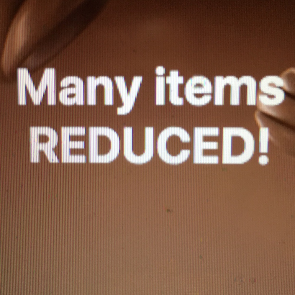 Reduced items